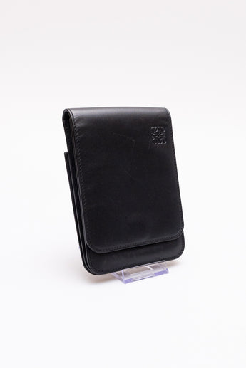 Loewe Gusset Flat Crossbody Bag Black