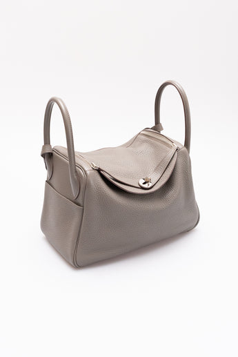 Hermes Lindy Clemence Etain 30 Bag