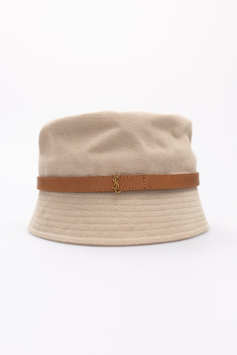 Saint Laurent Cassandre Canvas Hat