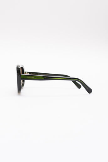 Zimmermann Liv Mask Oversized Sunglasses Green