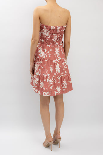 Shona Joy Cali Shirred Strapless Dress