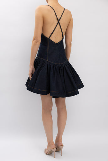 Zimmermann Crush Denim Mini Dress