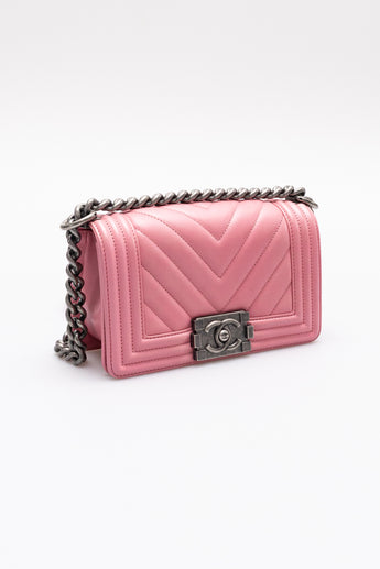 Chanel Small Boy Bag Pink