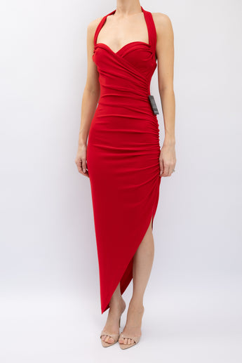 Norma Kamali Cayla Side Drape Gown