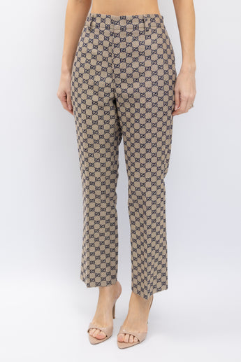 Gucci GG Embroidered Canvas Pant