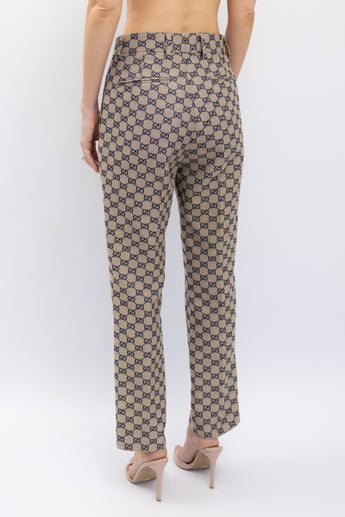 Gucci GG Embroidered Canvas Pant