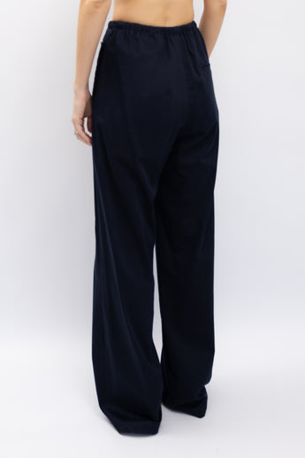 Scanlan Theodore Navy Cotton Drawstring Pant