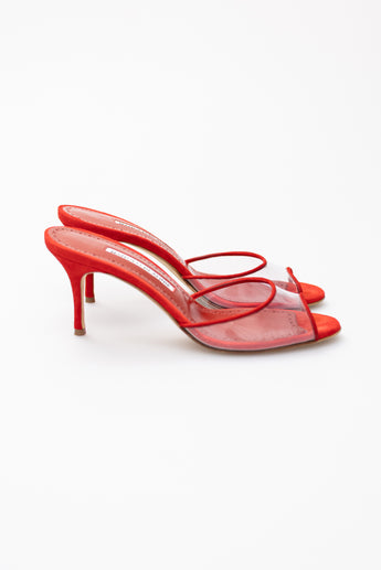 Manolo Blahnik Jadifa Mules 70mm