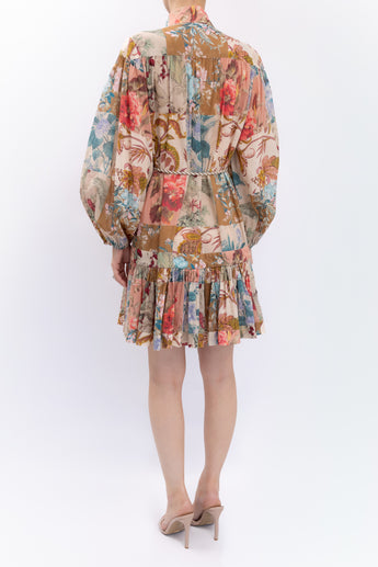 Zimmermann Cassia Drop Waist Mini Dress