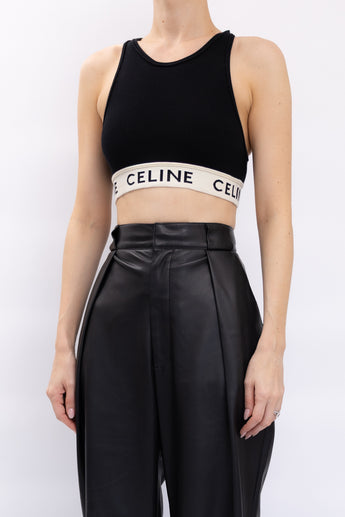 Celine Logo Althletic Crop