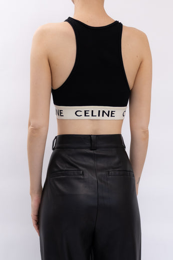 Celine Logo Althletic Crop