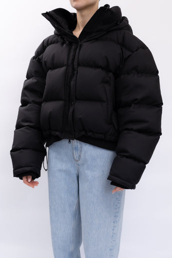 Wardrobe NYC Hooded Quilted Down Jacket