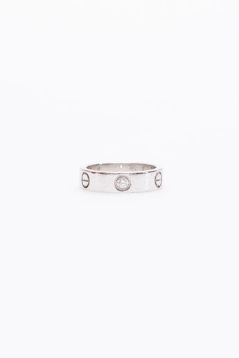 Cartier Love Ring Classic Model 3 Diamonds