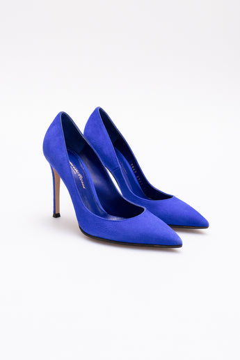 Gianvito Rossi Suede Pumps Blue