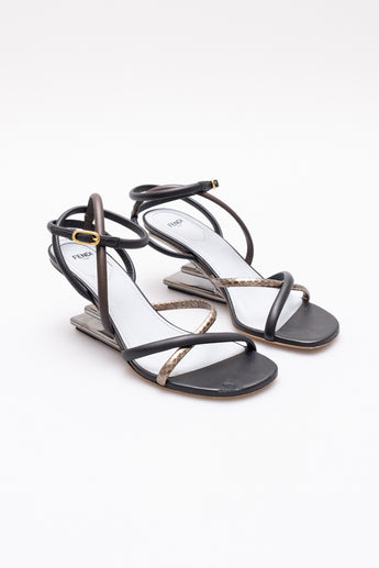 Fendi First Heel Snakeskin