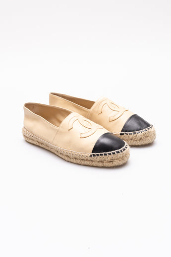 Chanel CC Espadrilles Beige