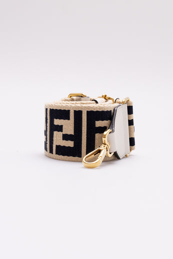 Fendi Canvas Beige/Navy Strap