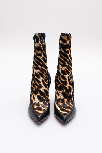 Louis Vuitton Fireball Boots Black/Leopard