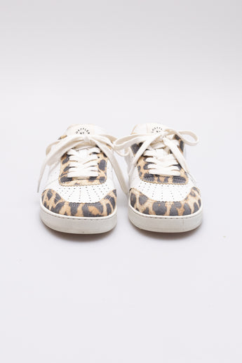 Loeffler Randall Keeley Low Top Sneakers Leopard