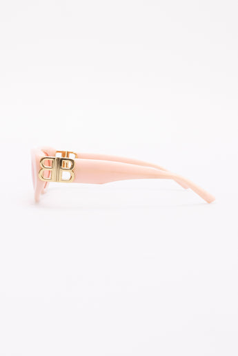 Balenciaga Cat-Eye Sunglasses Peach Pink BB0095S