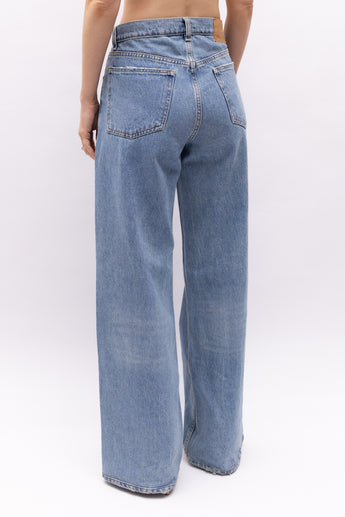 Magda Butrym Straight Jeans in Blue