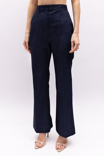 Veronica Beard Dark Denim Kick Flare Jeans
