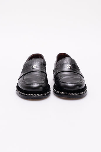 Chanel Chain Loafer Black