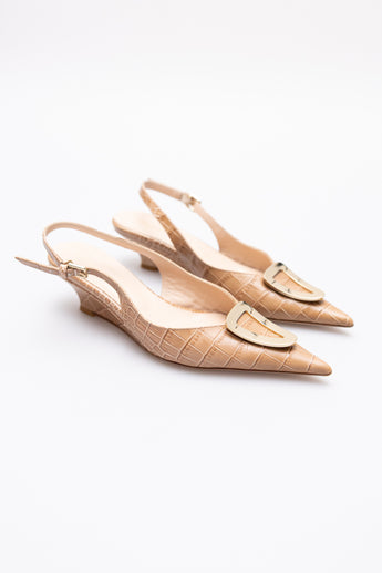 Scanlan Theodore Triangle Frame Wedge in Honey