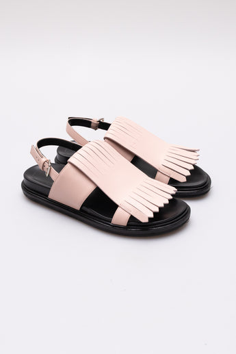 Marni Fussbett Fringe Sandals Pink