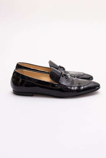 Chanel Patent Moccasin Loafers