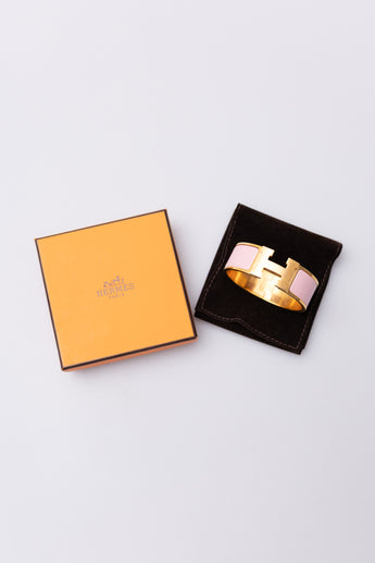 Hermes Clic Clac H Bracelet PM Pink