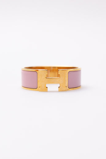 Hermes Clic Clac H Bracelet PM Pink
