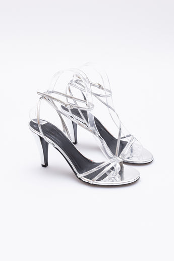 Isabel Marant Strappy Heels Silver