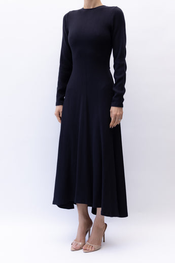 Artclub Navy Tie Back Long Dress