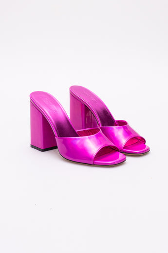 Paris Texas Anja Metallic Heels Pink