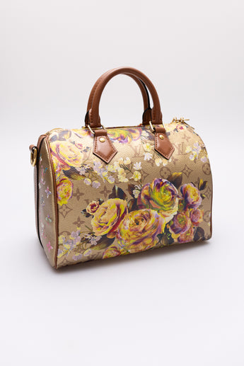 Louis Vuitton Metallic Monogram Garden Speedy Bandouliere 25 Bag