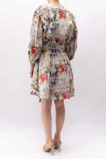 Romance Was Born X May Gibbs Linen Mini Dress