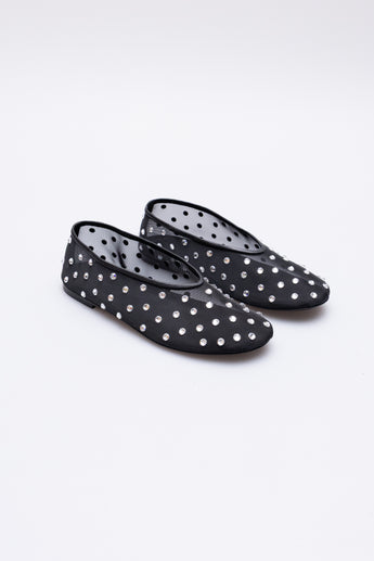 Khaite Marcy Crystal Ballet Flats
