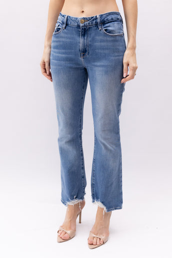 Frame Lee Cropped Mini Boot Jeans