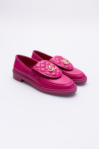 Chanel Quilted CC Turnlock Loafer
