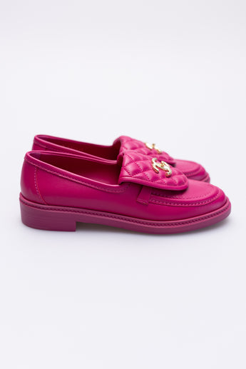 Chanel Quilted CC Turnlock Loafer