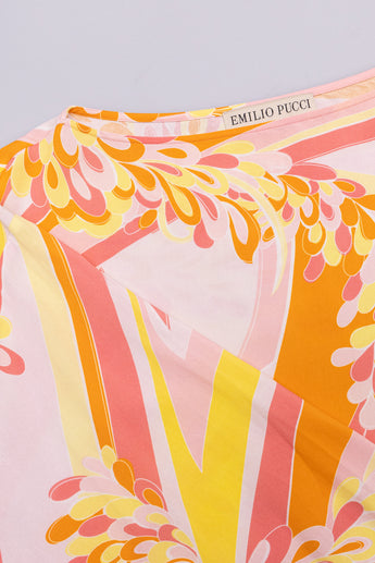 Emilio Pucci Lily Print Belted Mini Dress