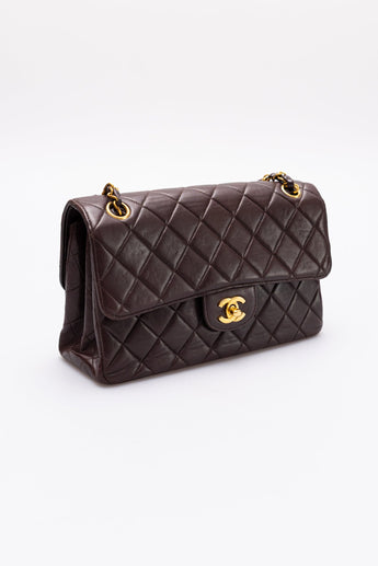 Chanel Vintage Double Sided Medium Classic Flap Brown