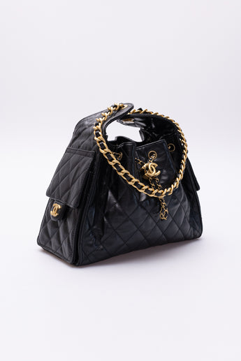 Chanel 25 Small Handbag Black