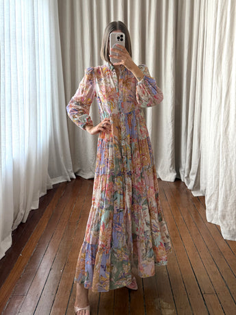 Zimmermann Cira Tiered Shirt Dress
