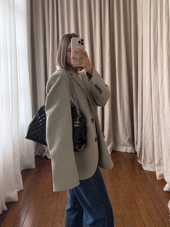 Chanel Mademoiselle Patent Leather Bowler Bag