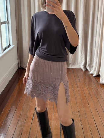 Acne Studios Embroidered Sequin Skirt