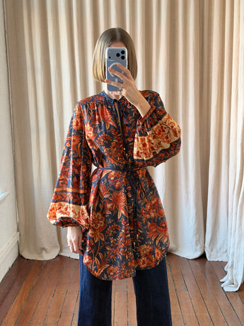 Zimmermann Junie Floral Silk Blouse