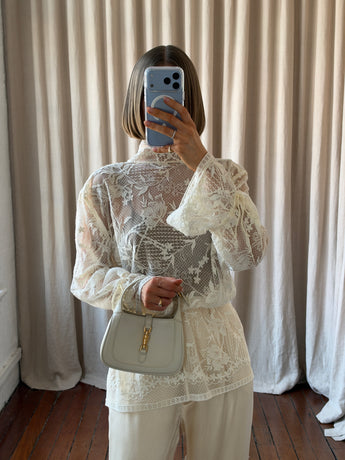 Gucci Jackie 1961 Mini Hobo Bag Off White