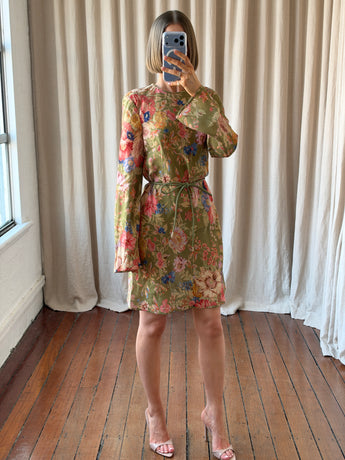 Zimmermann August Bias Mini Dress Sage